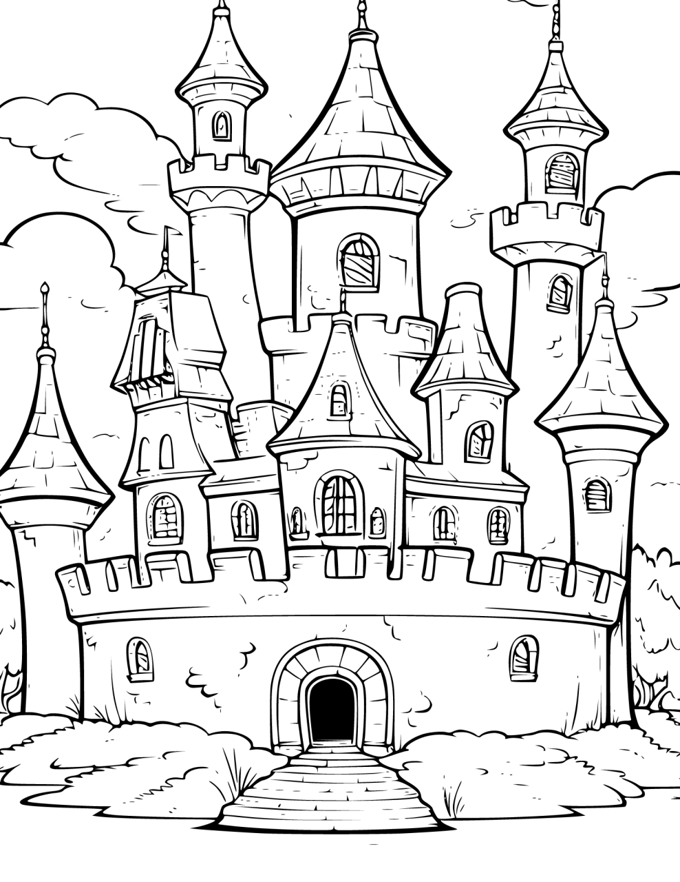 10 Stunning Disney Landscape Coloring Pages for All Ages