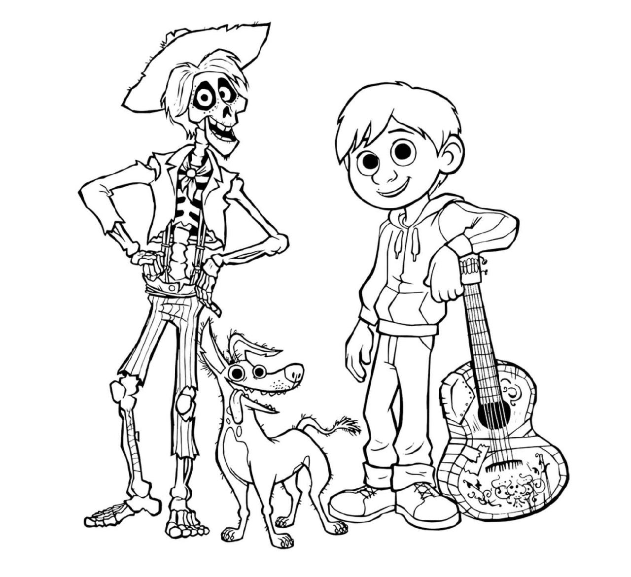 10 Fun Disney Coco Coloring Pages for Fans