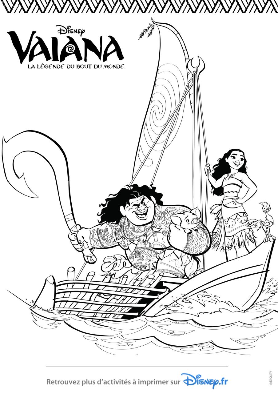 10 Vibrant Vaiana Disney Coloring Pages for Fans to Unleash Their Creativity