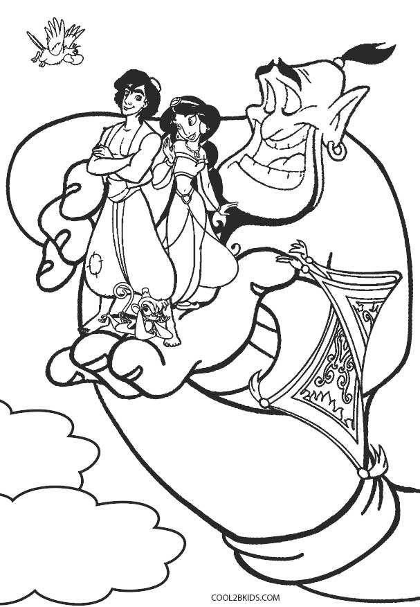 10 Captivating Disney Aladdin Coloring Pages to Print for Hours of Fun