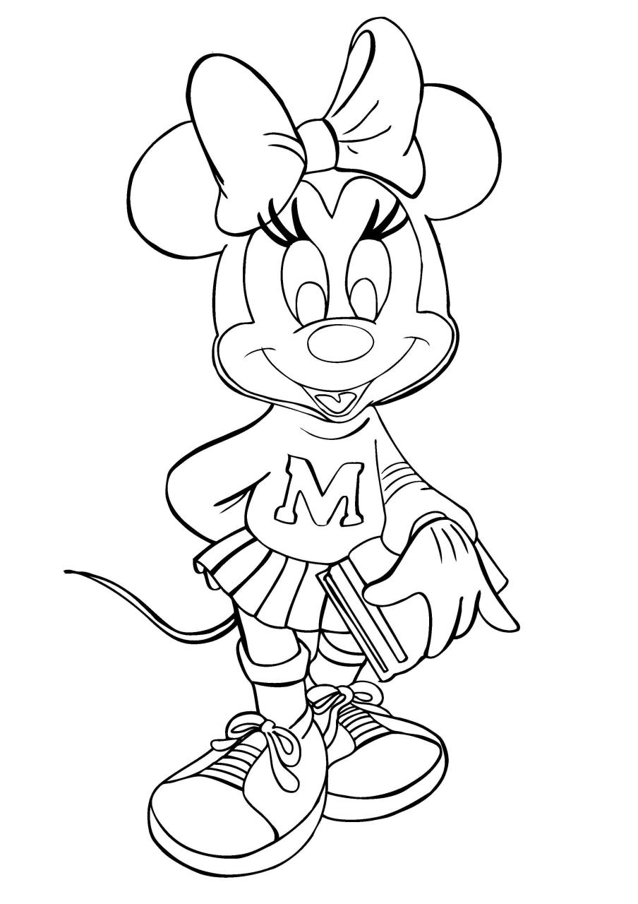 10 Enchanting Minnie Mouse Coloring Pages for a Magical Adventure