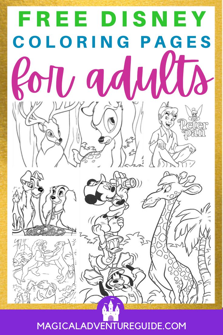 10 Disney Coloring Book PDFs for Adults: Free Download and Immersive Coloring Experience