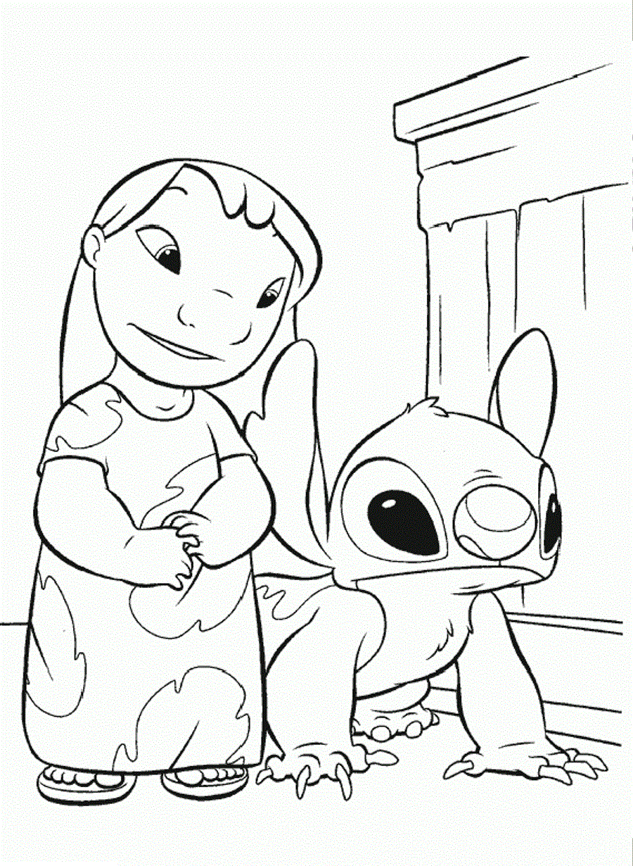 10 Enchanting Disney Coloring Pages Featuring Lilo and Stitch