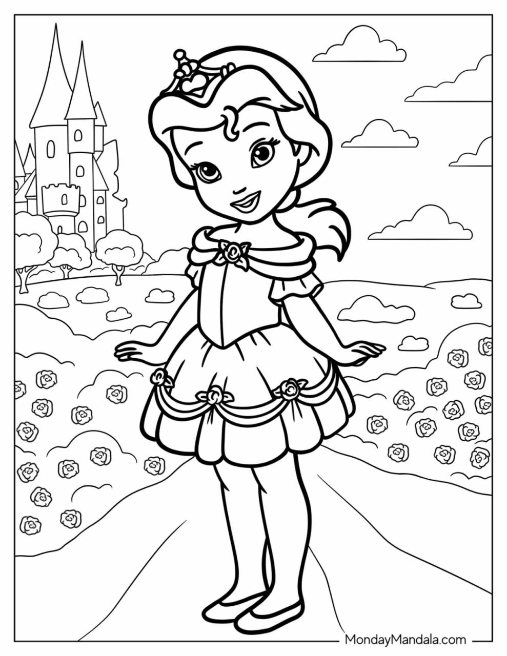 10 Enchanting Disney Princess Coloring Pages for Your Little Princess