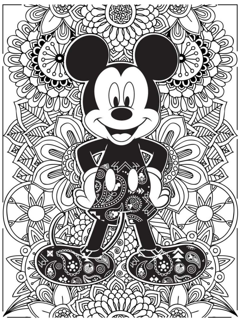 10 Mickey Mouse Disney Coloring Pages For Adults: Unleash Your Inner Child and De-Stress