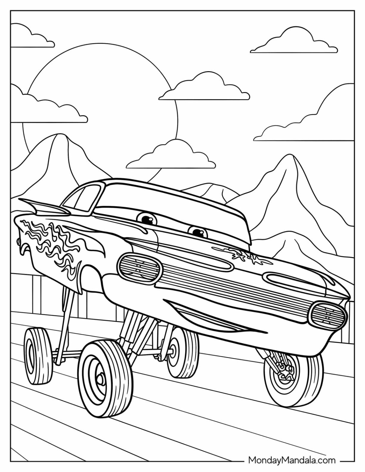 41+ Unique Disney Coloring Pages Cars for Kids