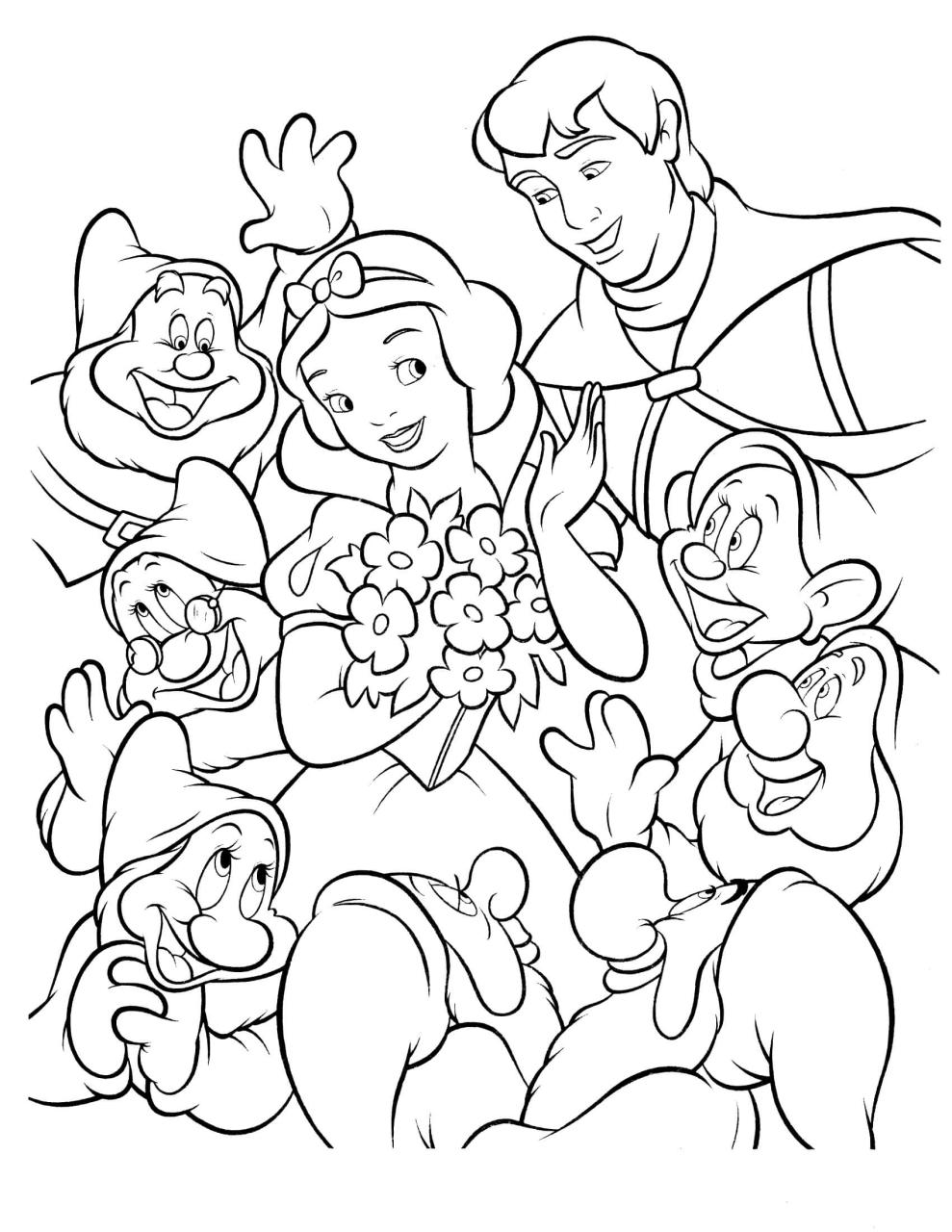 10 Enchanting Snow White Disney Coloring Pages to Unleash Your Inner Artist