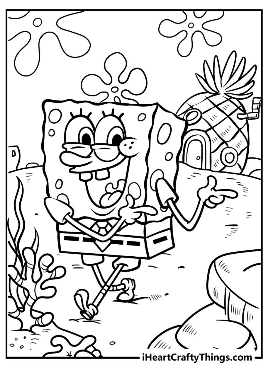 10 Cool Disney Spongebob Coloring Pages for Kids