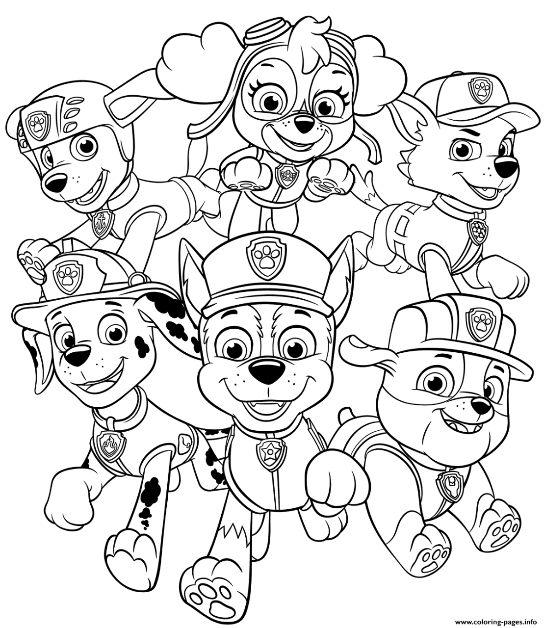 10 Fun Disney Paw Patrol Coloring Pages for Kids