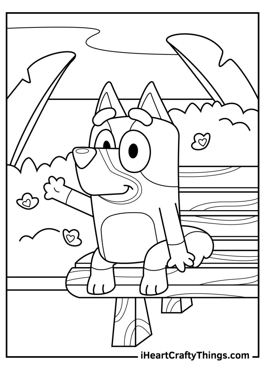 10 Cute Disney Bluey Coloring Pages for Kids: Unleash Their Creativity and Imagination