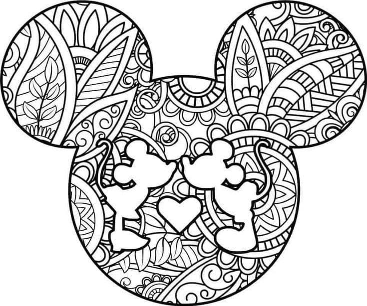 10 Creative Disney Mandala Coloring Pages for Kids