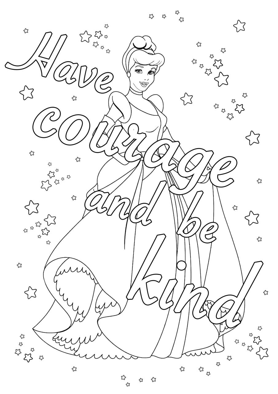 10 Inspiring Disney Quote Coloring Pages to Color and Frame