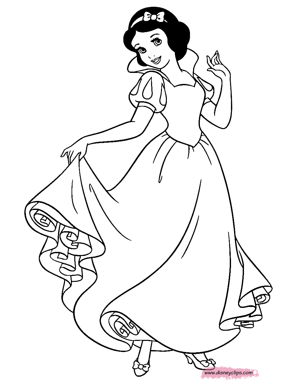 10 All-in-One Disney Princess Coloring Pages Featuring Snow White