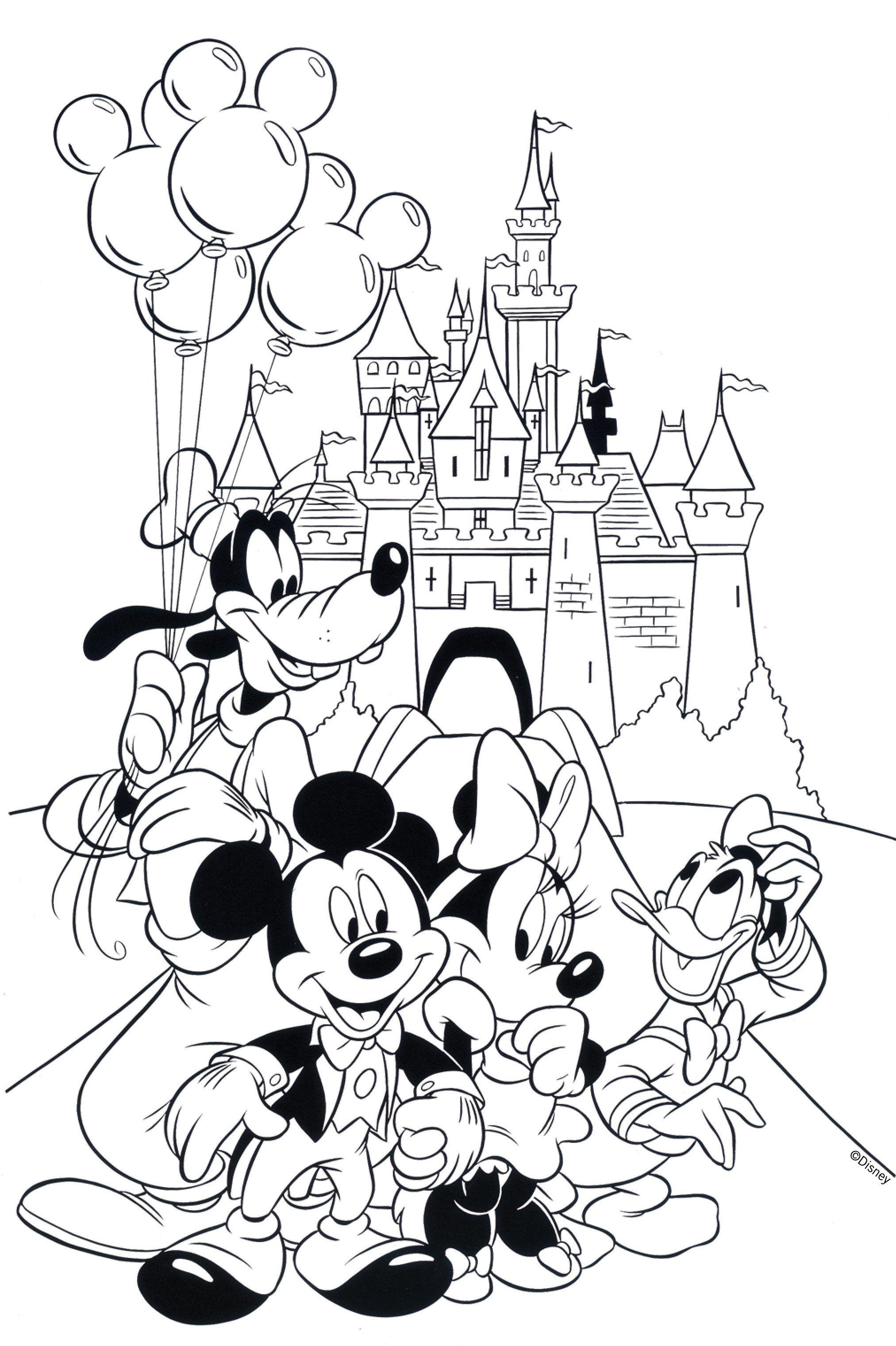 40+ Download Disney Coloring Pages For Kids Line Art