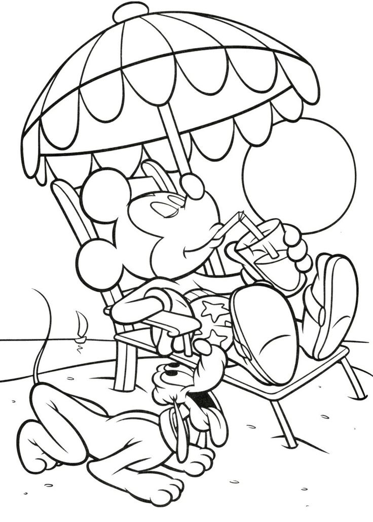 10 Summer Disney Coloring Pages to Beat the Heat