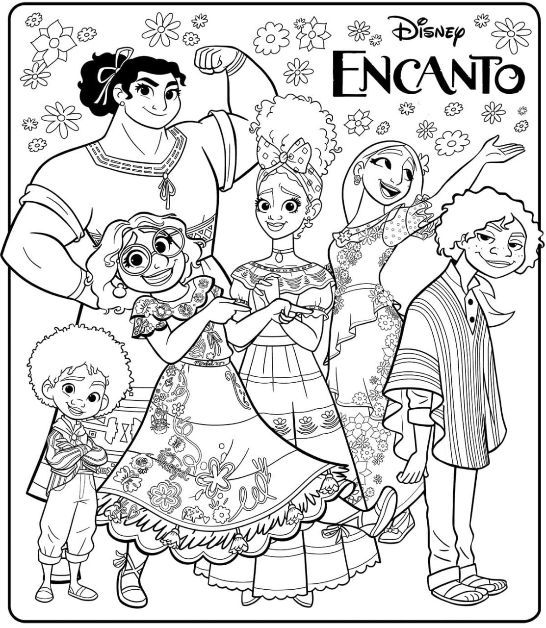 10 Magical Disney Encanto Coloring Pages for Fans