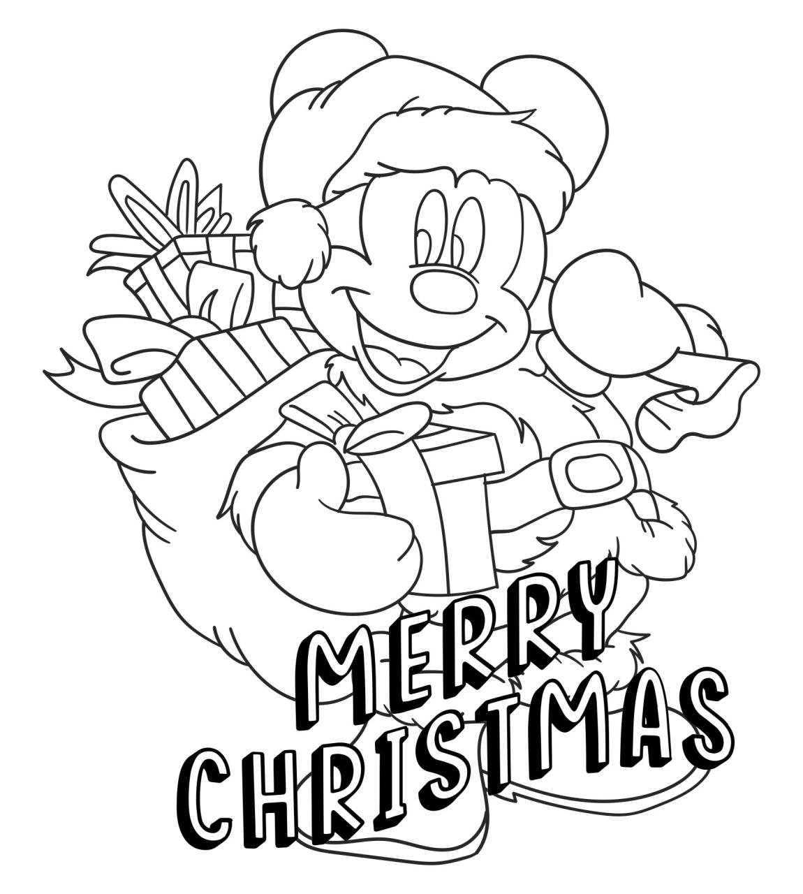 10 Free Christmas Disney Coloring Pages to Bring the Magic of Disney into Your Holiday Season