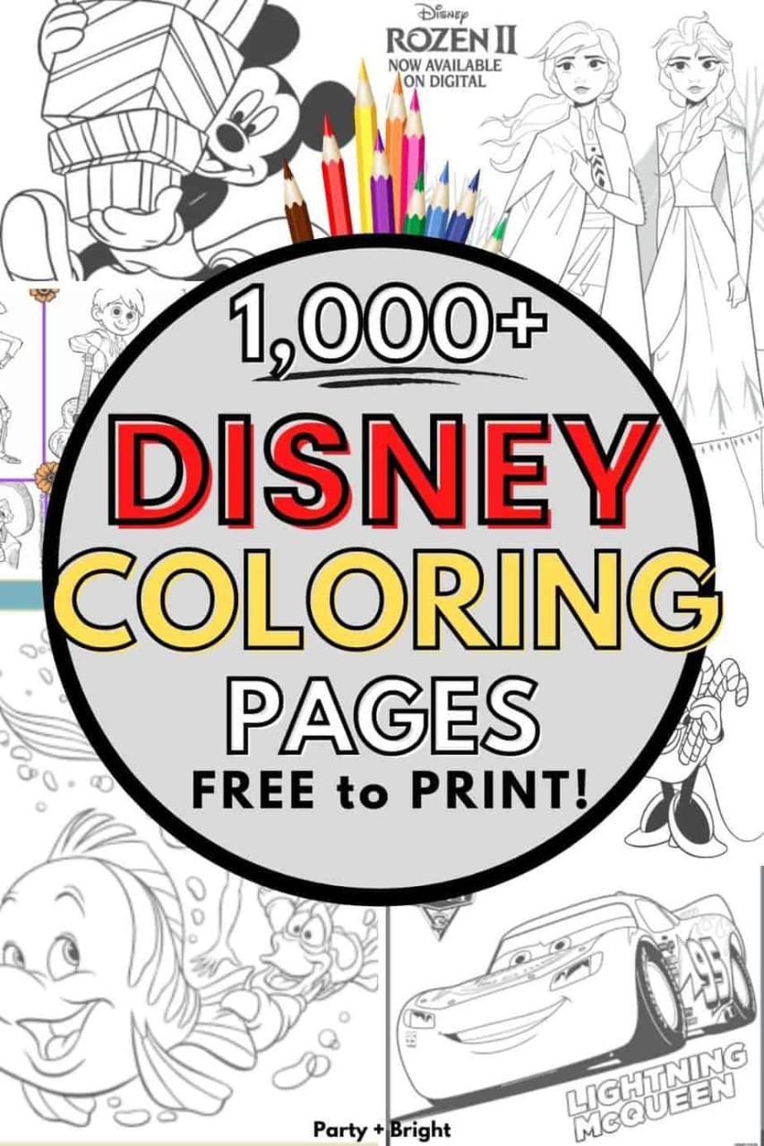 10 Websites to Find 1000 Free Disney Coloring Pages PDF