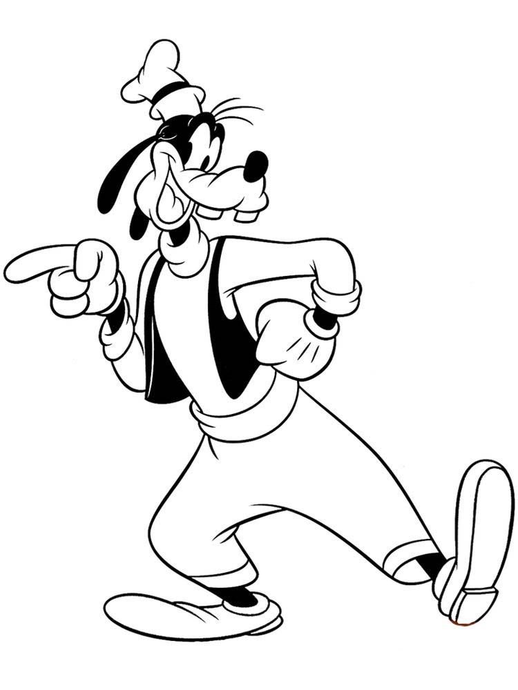 10 Delightful Disney Coloring Pages Featuring the Lovable Goofy