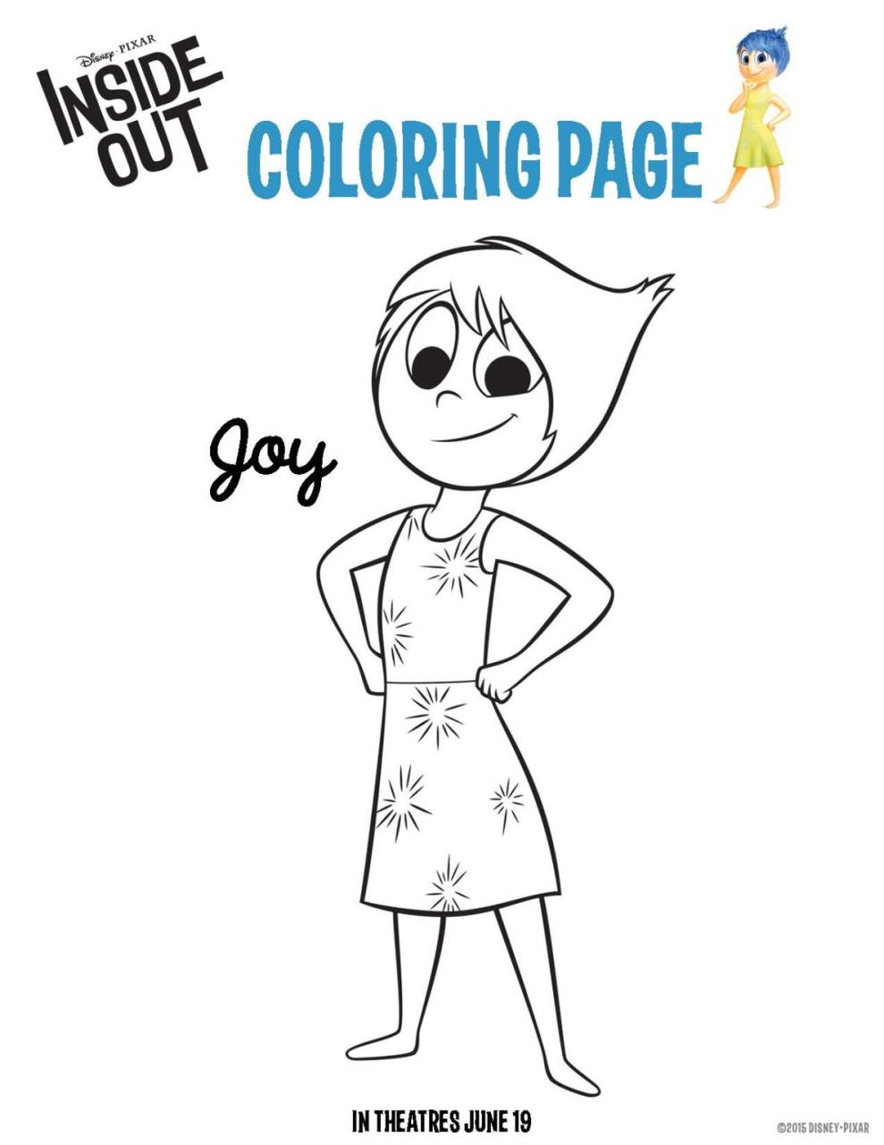 10 Cool Inside Out 2 Disney Coloring Pages for Fans