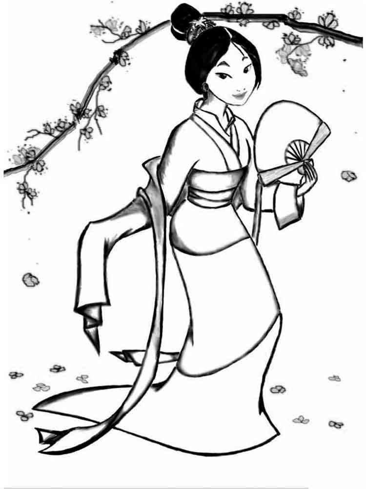 10 Enchanting Disney Coloring Pages Mulan for Creative Kids