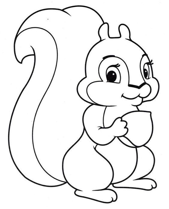 37 Easy Coloring Pages for Kids Animals 12