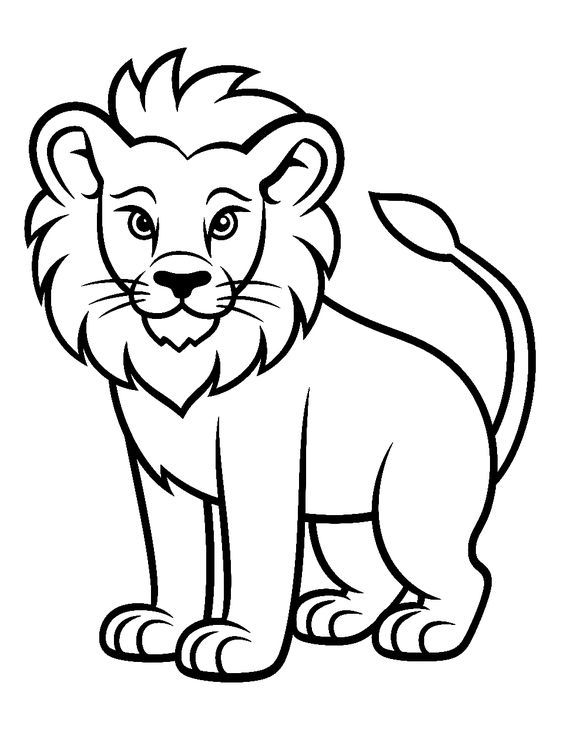 37 Easy Coloring Pages for Kids Animals 16