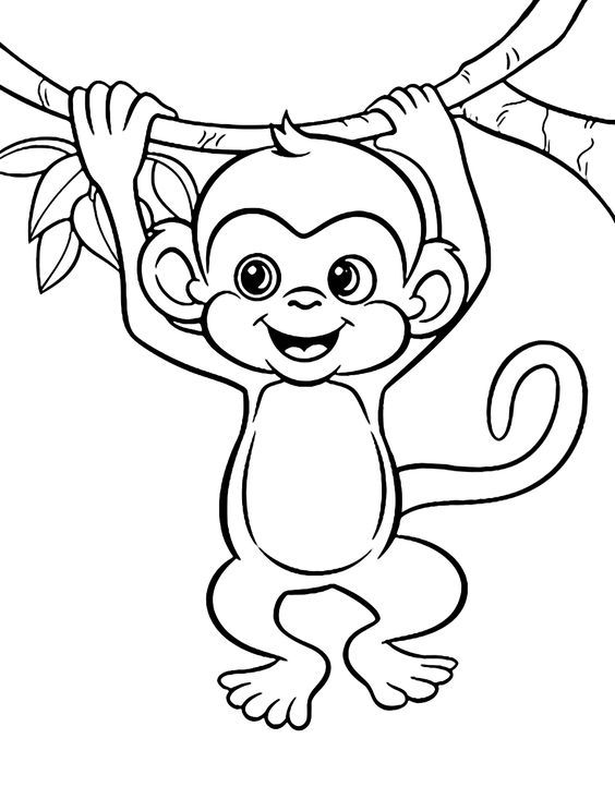 37 Easy Coloring Pages for Kids Animals 19