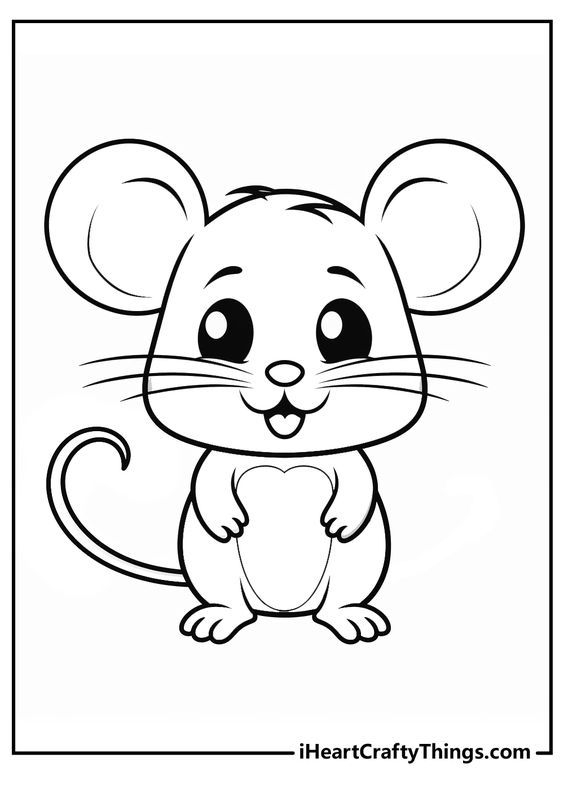 37 Easy Coloring Pages for Kids Animals 25