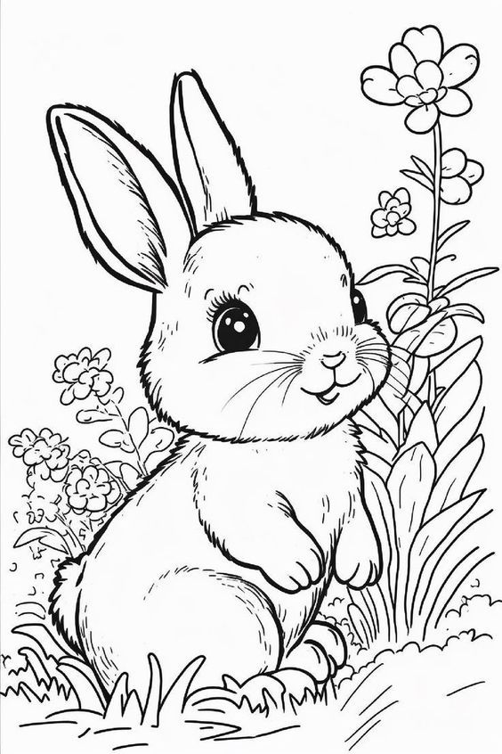 37 Easy Coloring Pages for Kids Animals 31