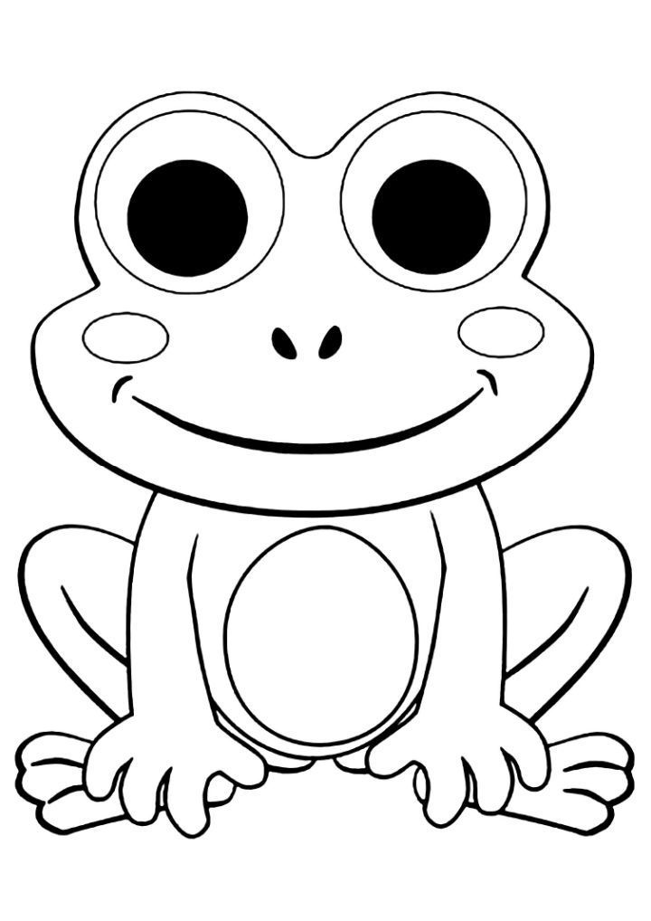 37 Easy Coloring Pages for Kids Animals 34