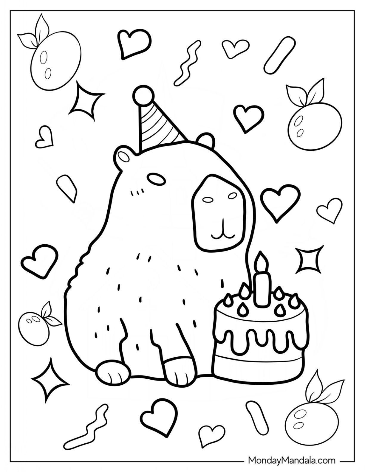 37 Easy Coloring Pages for Kids Animals 37