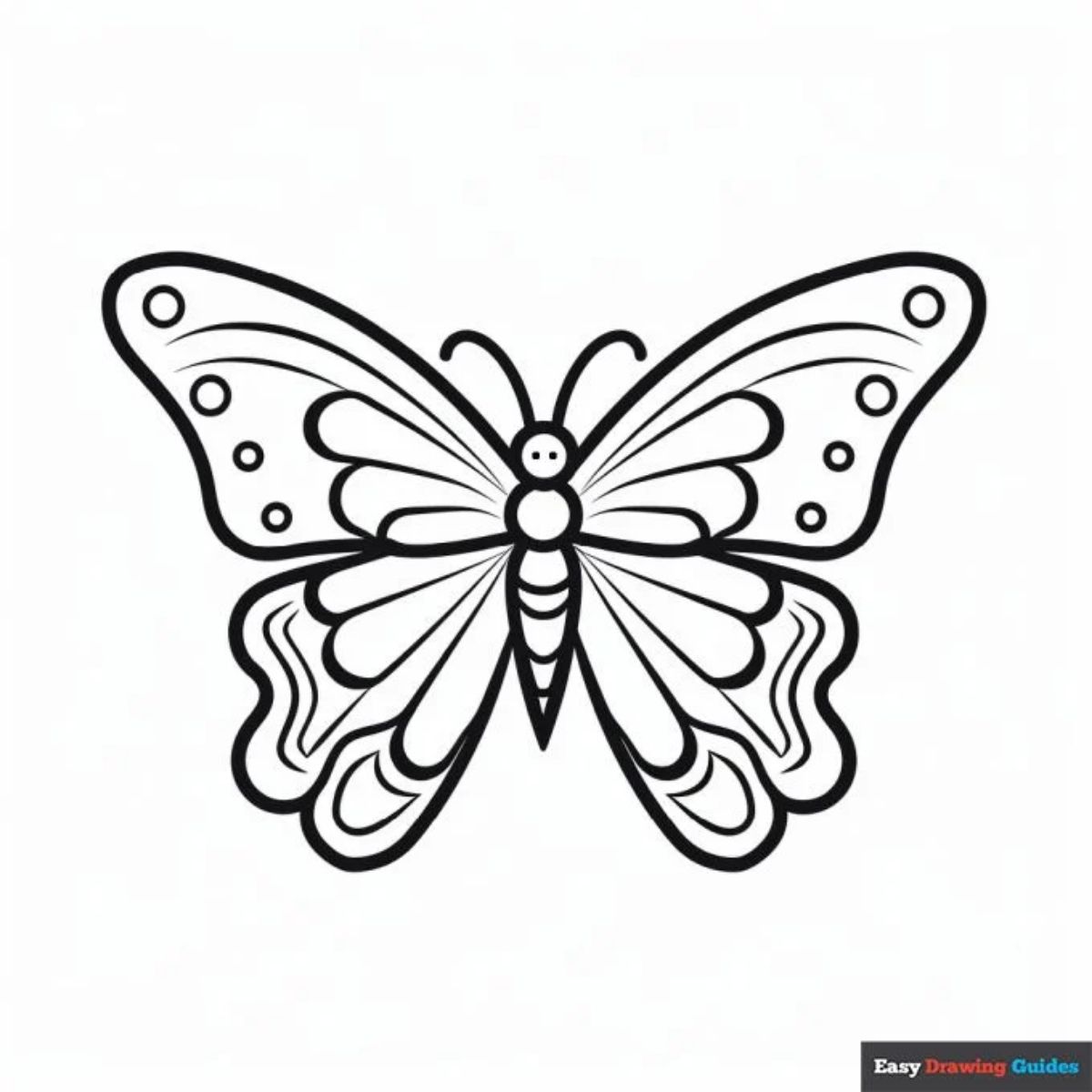 41 Easy Butterfly Coloring Pages for Kids Free Printable 12