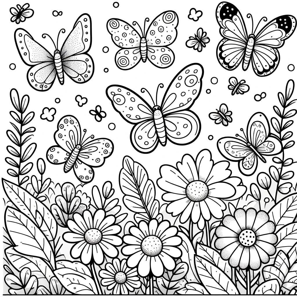 41 Easy Butterfly Coloring Pages for Kids Free Printable 16