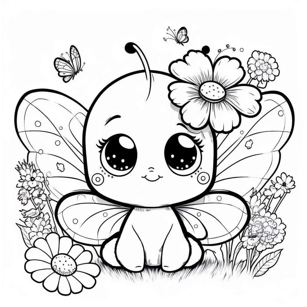 41 Easy Butterfly Coloring Pages for Kids Free Printable 17