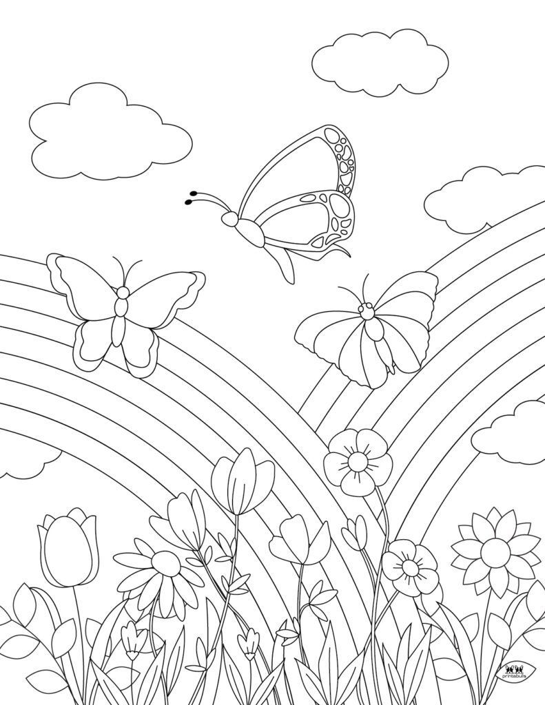 41 Easy Butterfly Coloring Pages for Kids Free Printable 22