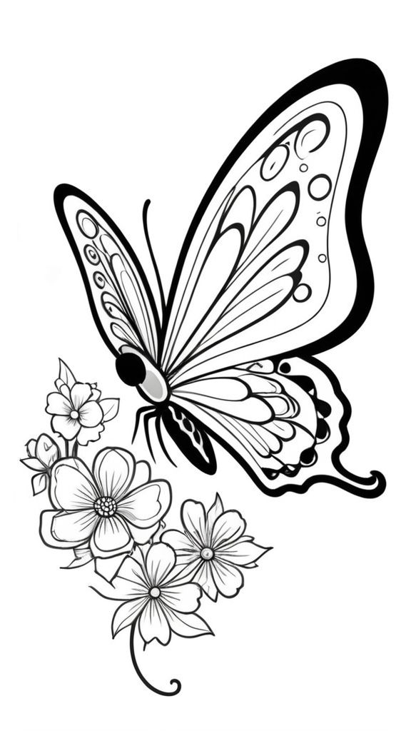 41 Easy Butterfly Coloring Pages for Kids Free Printable 26