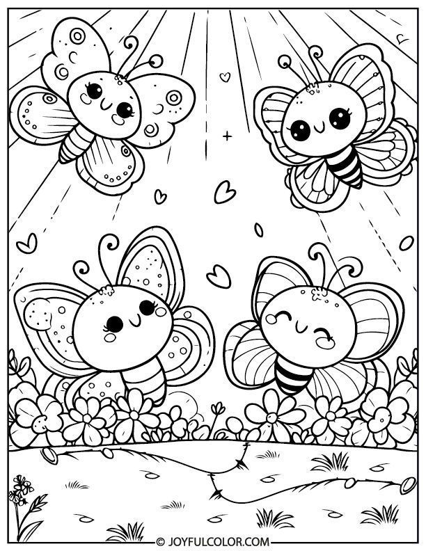 41 Easy Butterfly Coloring Pages for Kids Free Printable 27