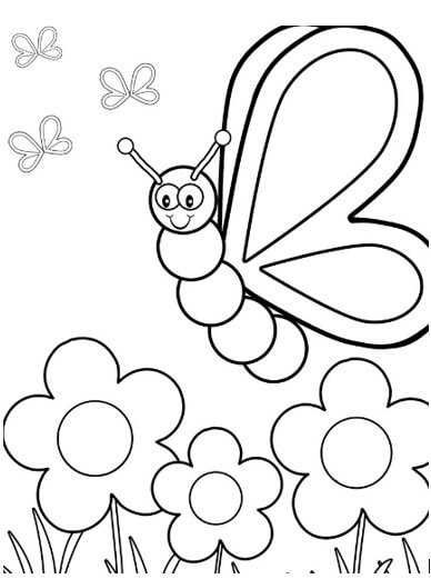 41 Easy Butterfly Coloring Pages for Kids Free Printable 41