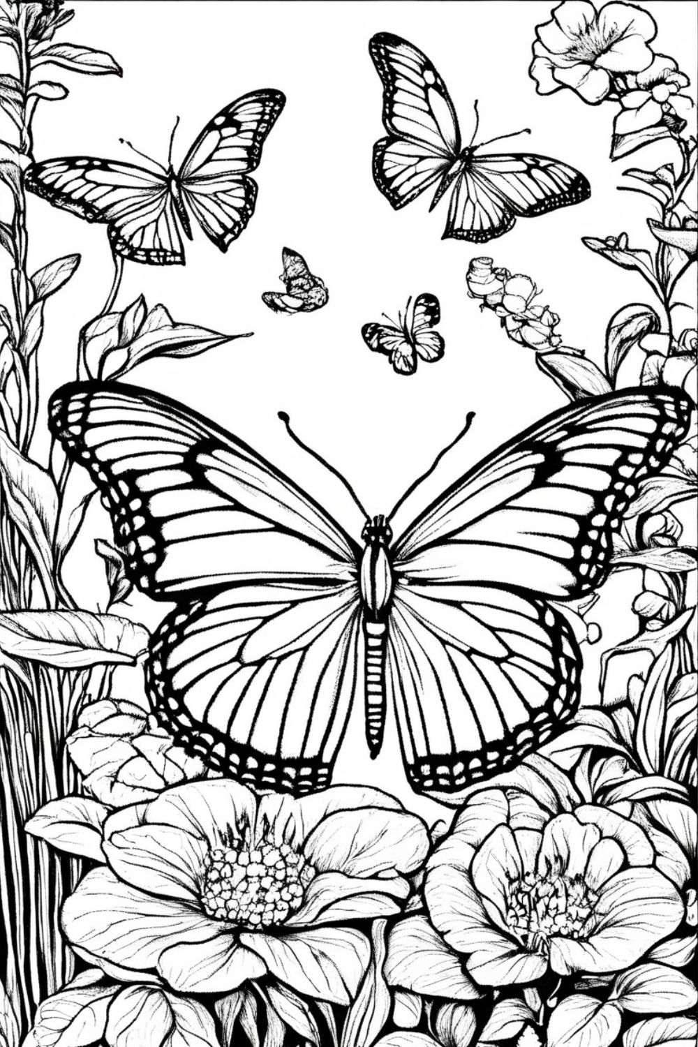 41 Easy Butterfly Coloring Pages for Kids Free Printable 7