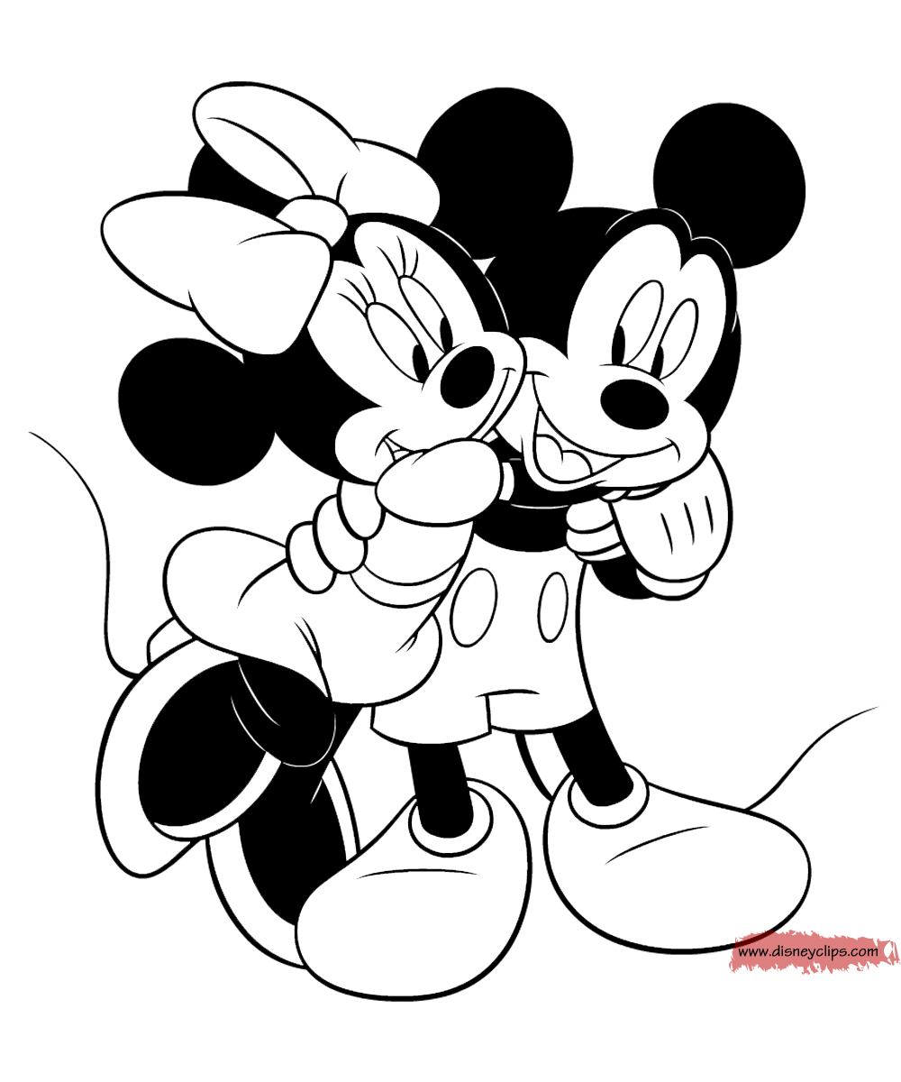 10 Mickey Mouse and Minnie Coloring Pages to Download