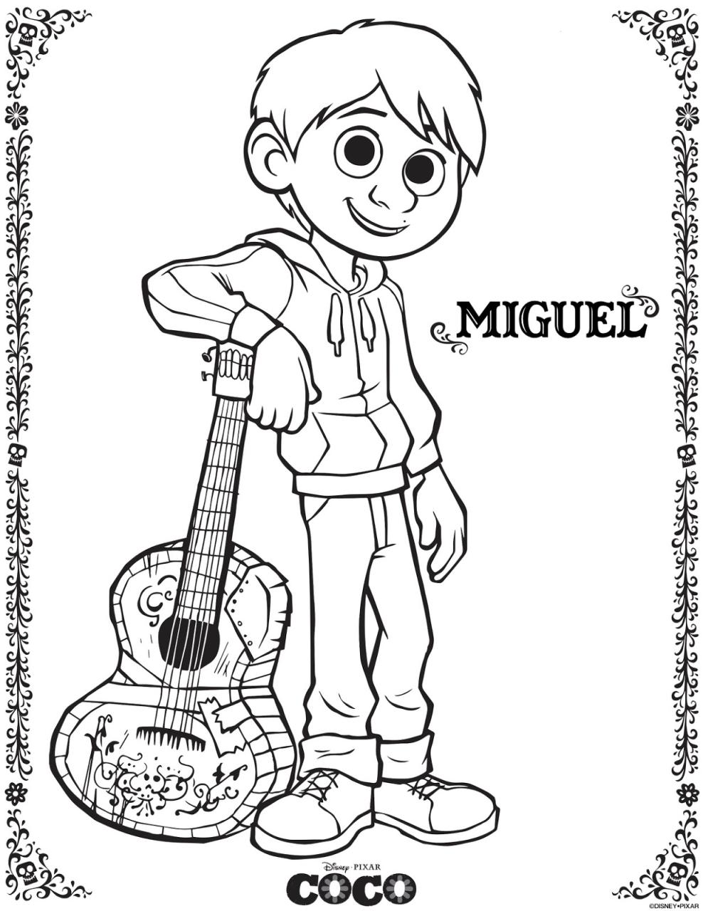 10 Disney Coloring Pages Coco: Immerse Your Kids in a Vibrant Mexican Adventure