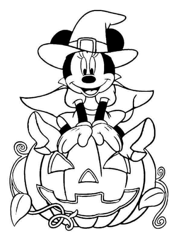 10 Spooktacular Halloween Disney Coloring Pages for Kids