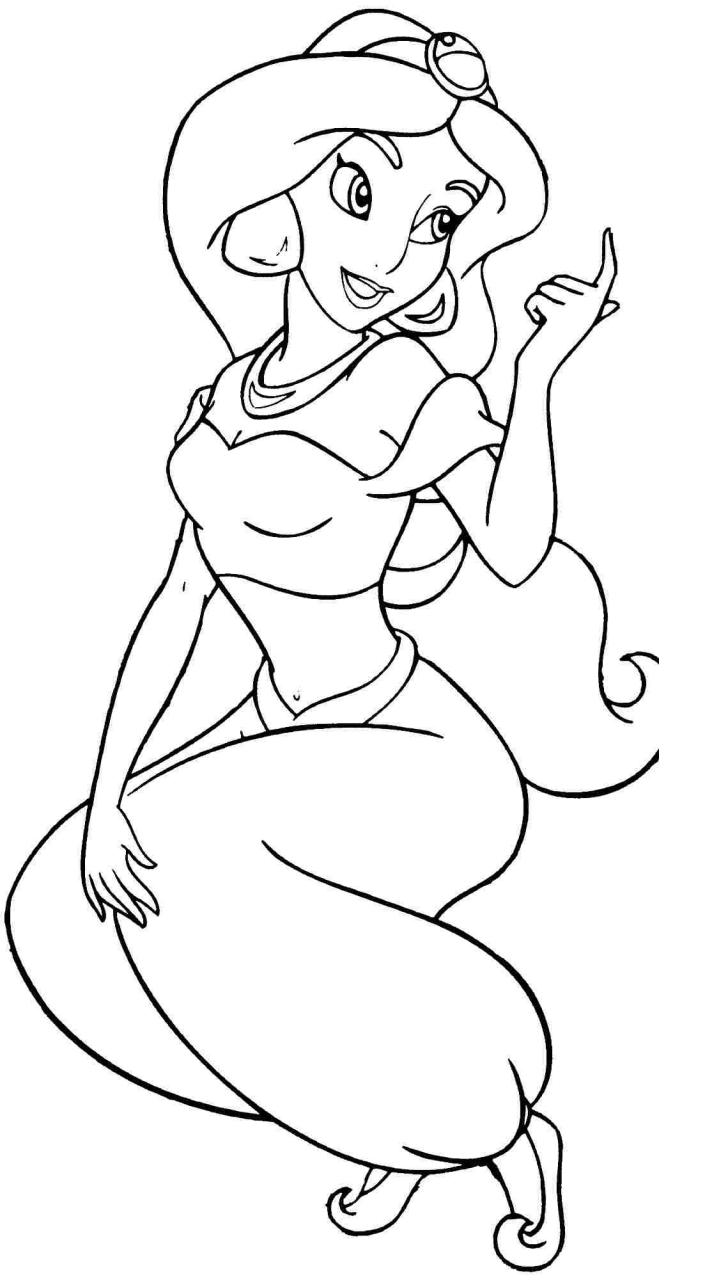 10 Enchanting Disney Jasmine Coloring Pages for True Fans