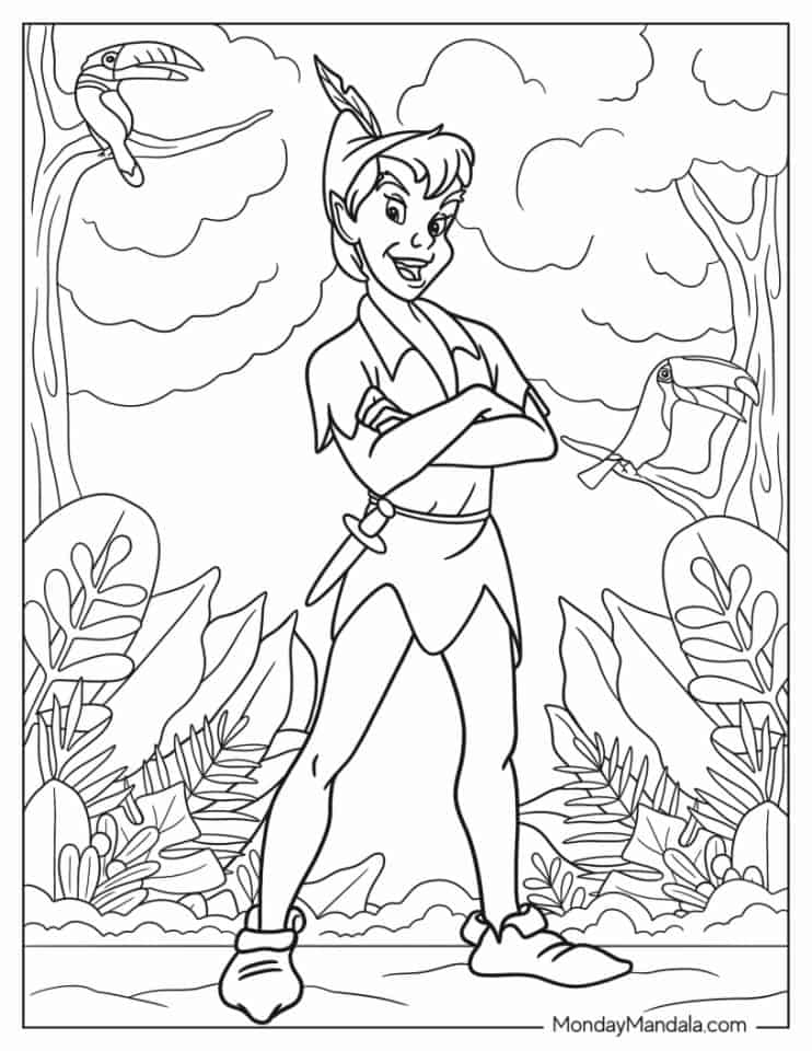 10 Peter Pan Coloring Pages for Little Dreamers