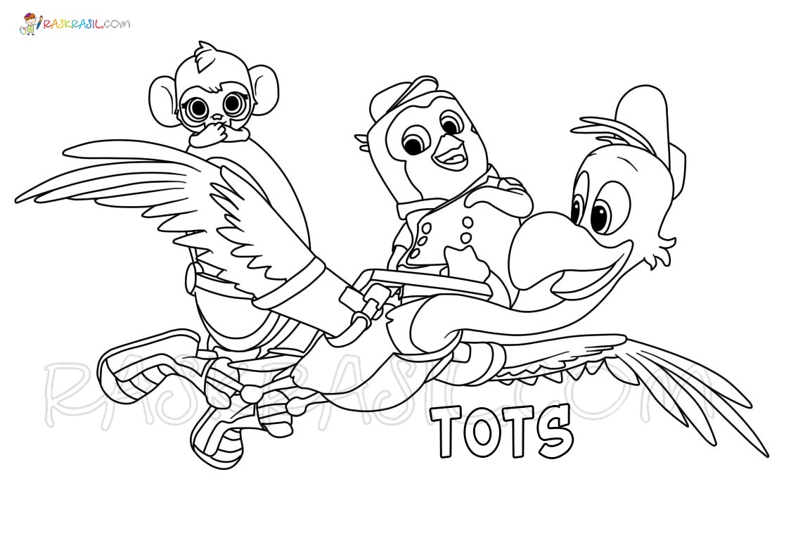 10 Disney Junior T.O.T.S. Coloring Pages for Kids