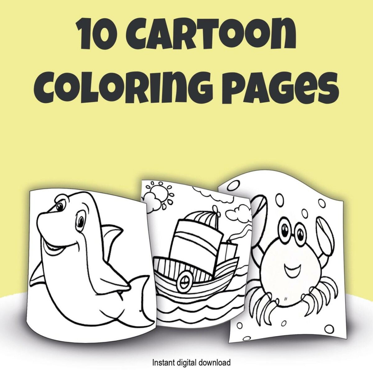 10 Cartoon Coloring Pages for Endless Fun