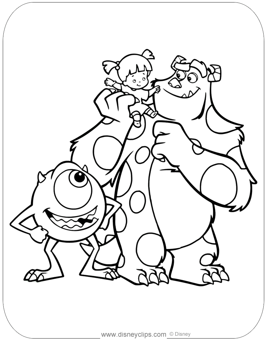 10 Enchanting Monsters Inc. Coloring Pages for Disney Enthusiasts