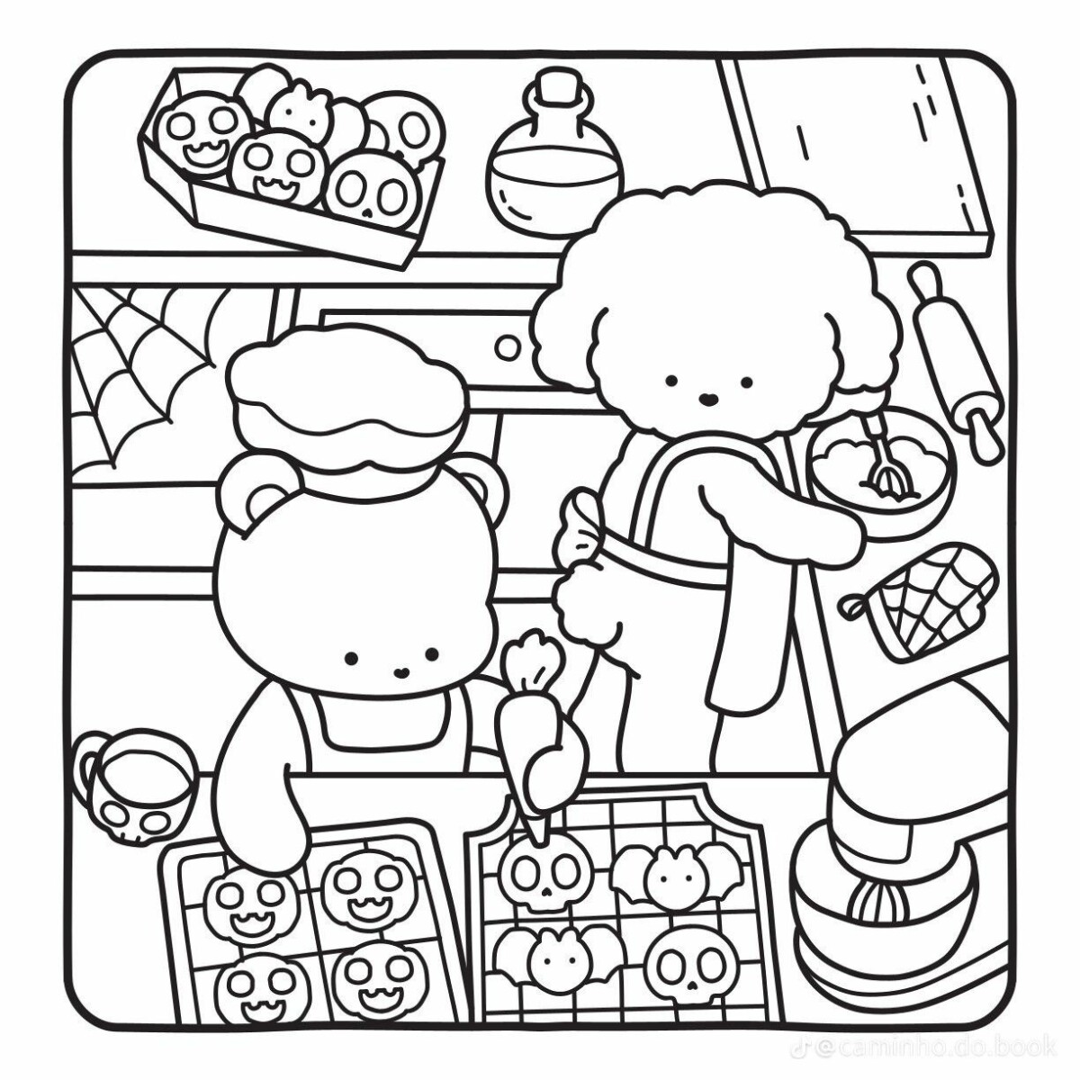 9+ Easy Cozy Bears Coloring Pages Printable 7