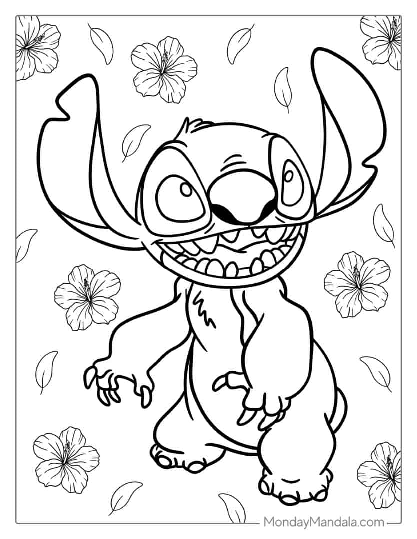 10 Fun Stitch Coloring Pages for Disney Fans